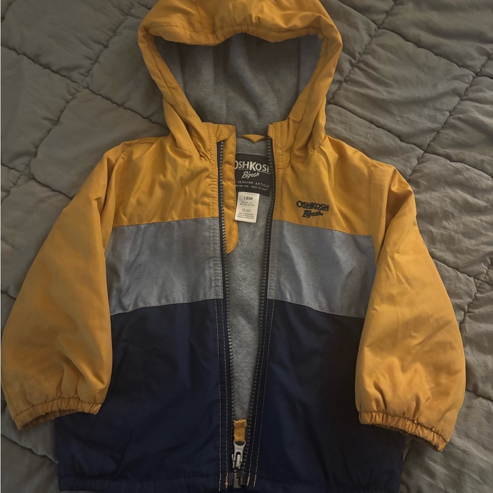 OshKosh B'gosh Kids Coat - Yellow, Blue, Gray